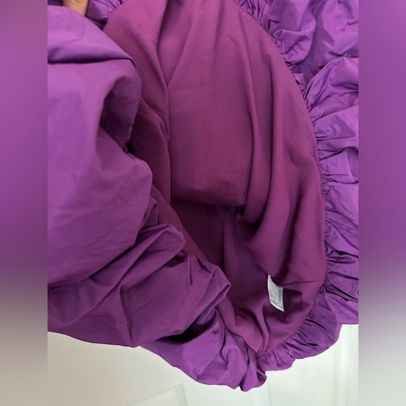 NWOT Zara Vibrant Purple Strapless Voluminous mini Dress - Picture 15 of 16